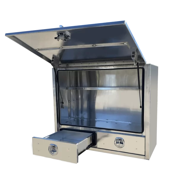 Flat Aluminium Truck Toolbox with