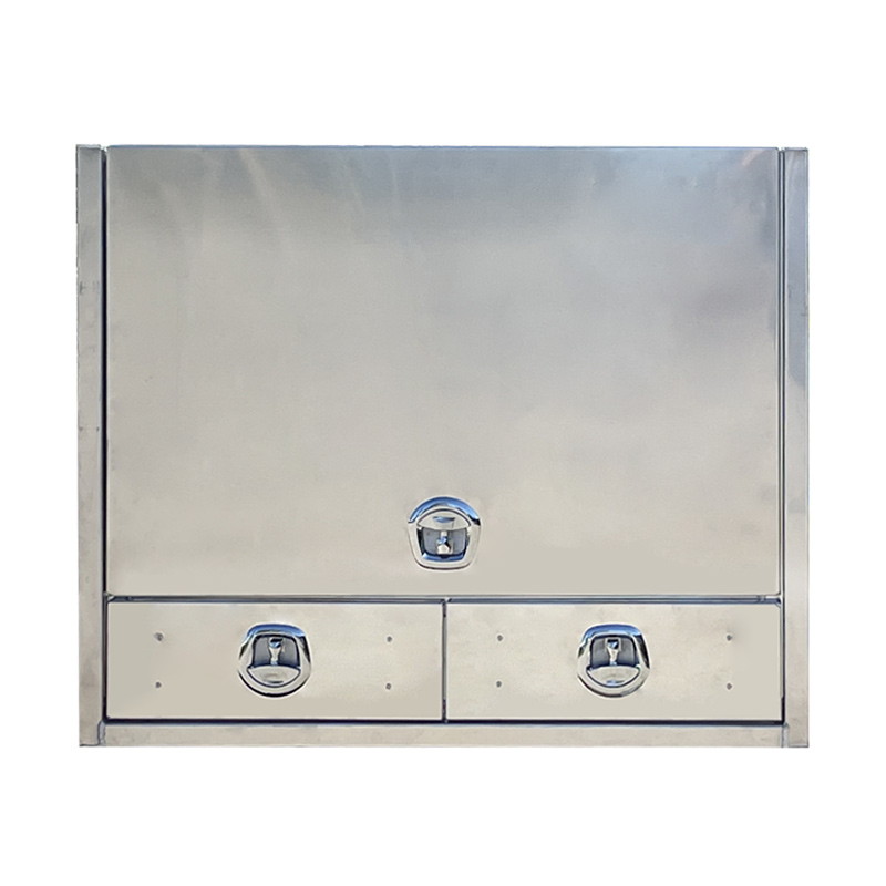 1400mm Flat Aluminium Truck Toolbox with 2 Drawers 2 1400mm Flat Aluminium Truck Toolbox with 2 Drawers - Image 2