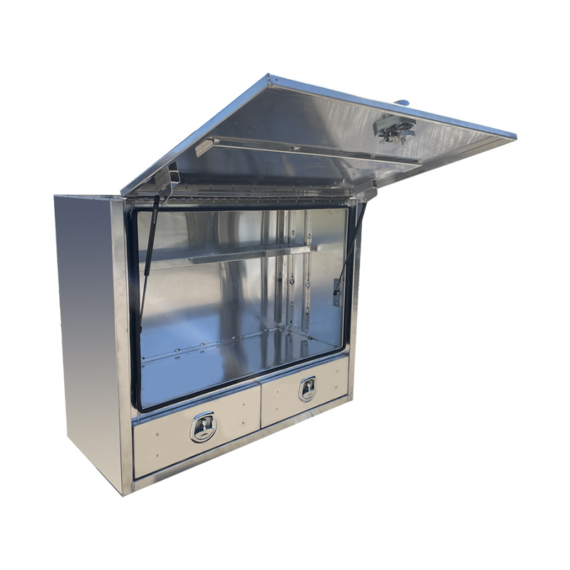 1400mm Flat Aluminium Truck Toolbox with 2 Drawers 3 1400mm Flat Aluminium Truck Toolbox with 2 Drawers - Image 3
