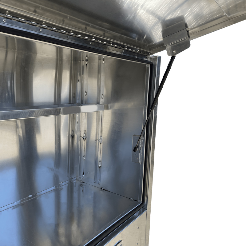 1400mm Flat Aluminium Truck Toolbox with 2 Drawers 4 1400mm Flat Aluminium Truck Toolbox with 2 Drawers - Image 4