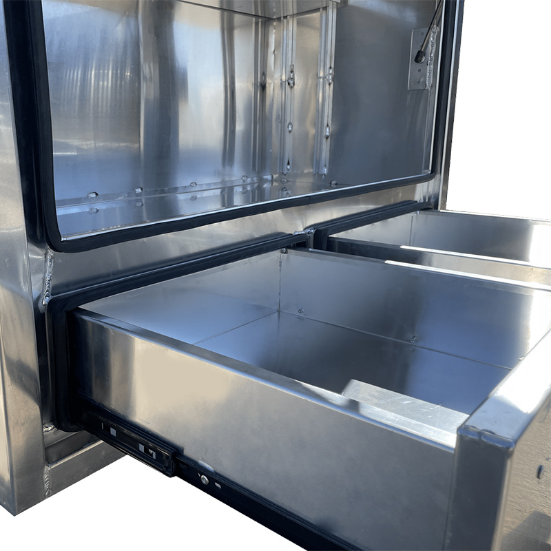 1400mm Flat Aluminium Truck Toolbox with 2 Drawers 6 1400mm Flat Aluminium Truck Toolbox with 2 Drawers - Image 6