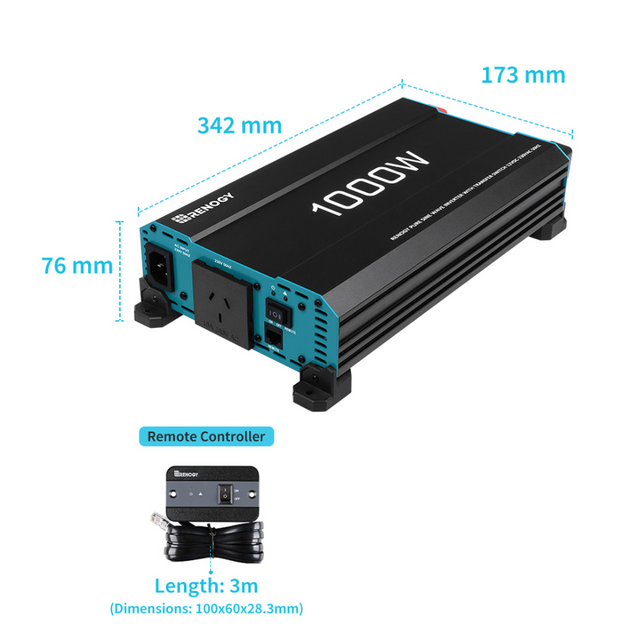 1000W 12V to 230V/240V Pure Sine Wave Inverter (with UPS Function) 2 1000W 12V to 230V/240V Pure Sine Wave Inverter (with UPS Function)