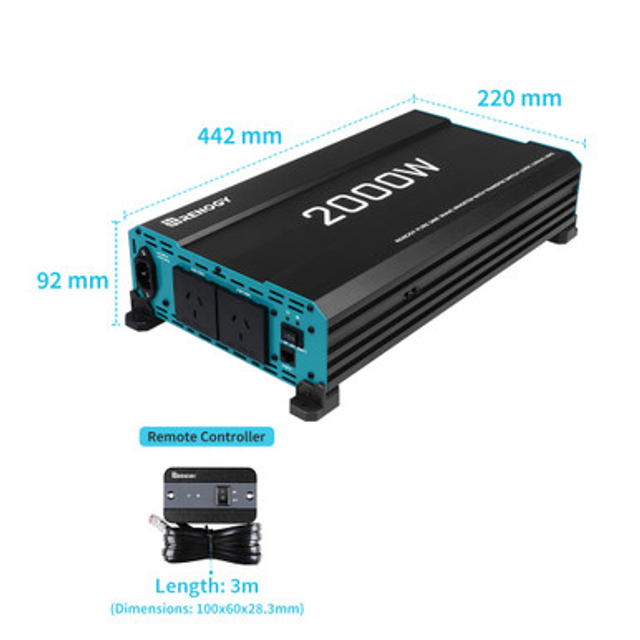 2000W 12V to 230V/240V Pure Sine Wave Inverter (with UPS Function) 2 2000W 12V to 230V/240V Pure Sine Wave Inverter (with UPS Function)