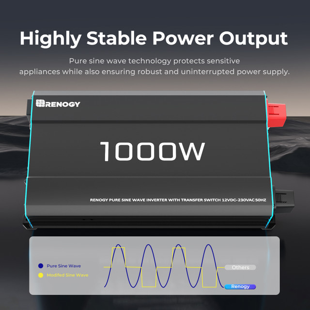 1000W 12V to 230V/240V Pure Sine Wave Inverter (with UPS Function) 4 1000W 12V to 230V/240V Pure Sine Wave Inverter (with UPS Function)
