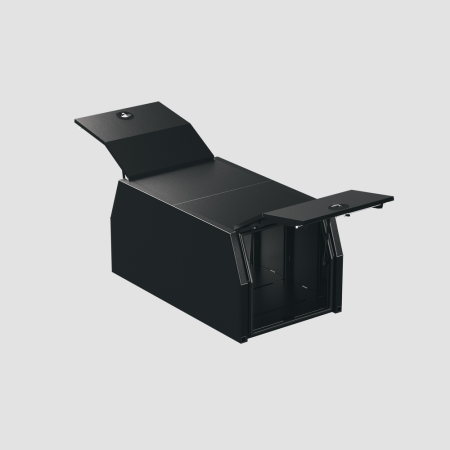 Xceed Flat 1000mm Aluminium Ute Canopy - Black