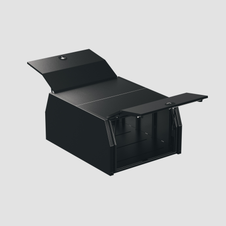 Xceed Flat 1400mm Aluminium Ute Canopy - Black