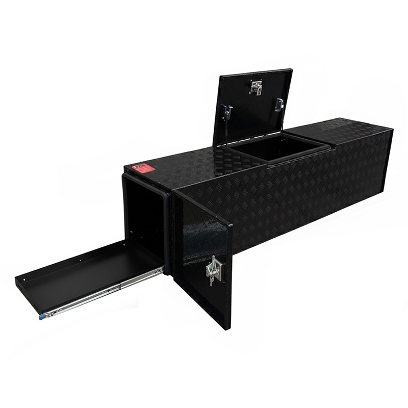 Aluminium Caravan Trailer Campers Tool Box for Generator, Webber BBQ and Gas Bottle 2 Aluminium Caravan Trailer Campers Tool Box for Generator, Webber BBQ and Gas Bottle - Image 2