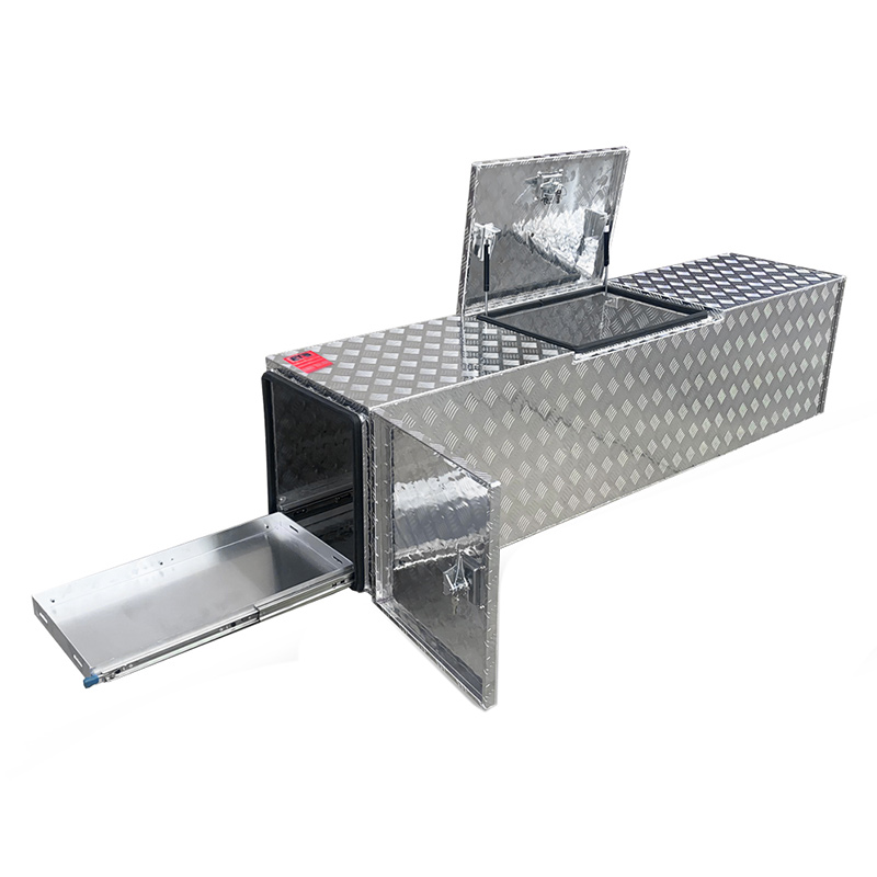 Aluminium Caravan Trailer Campers Tool Box for Generator, Webber BBQ and Gas Bottle 1 Aluminium Caravan Trailer Campers Tool Box for Generator, Webber BBQ and Gas Bottle