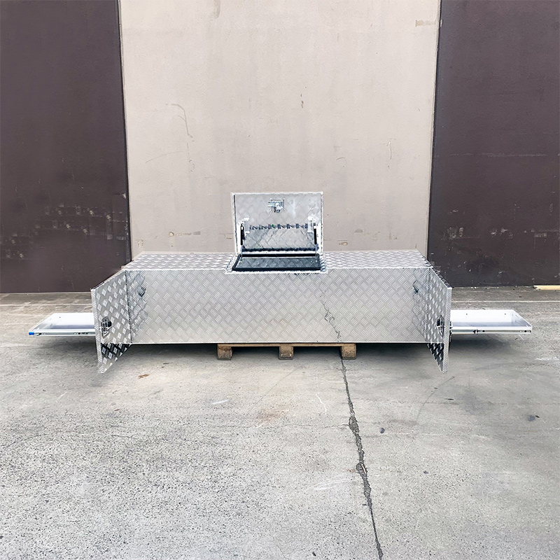 Aluminium Caravan Trailer Campers Tool Box for Generator, Webber BBQ and Gas Bottle 5 Aluminium Caravan Trailer Campers Tool Box for Generator, Webber BBQ and Gas Bottle - Image 5
