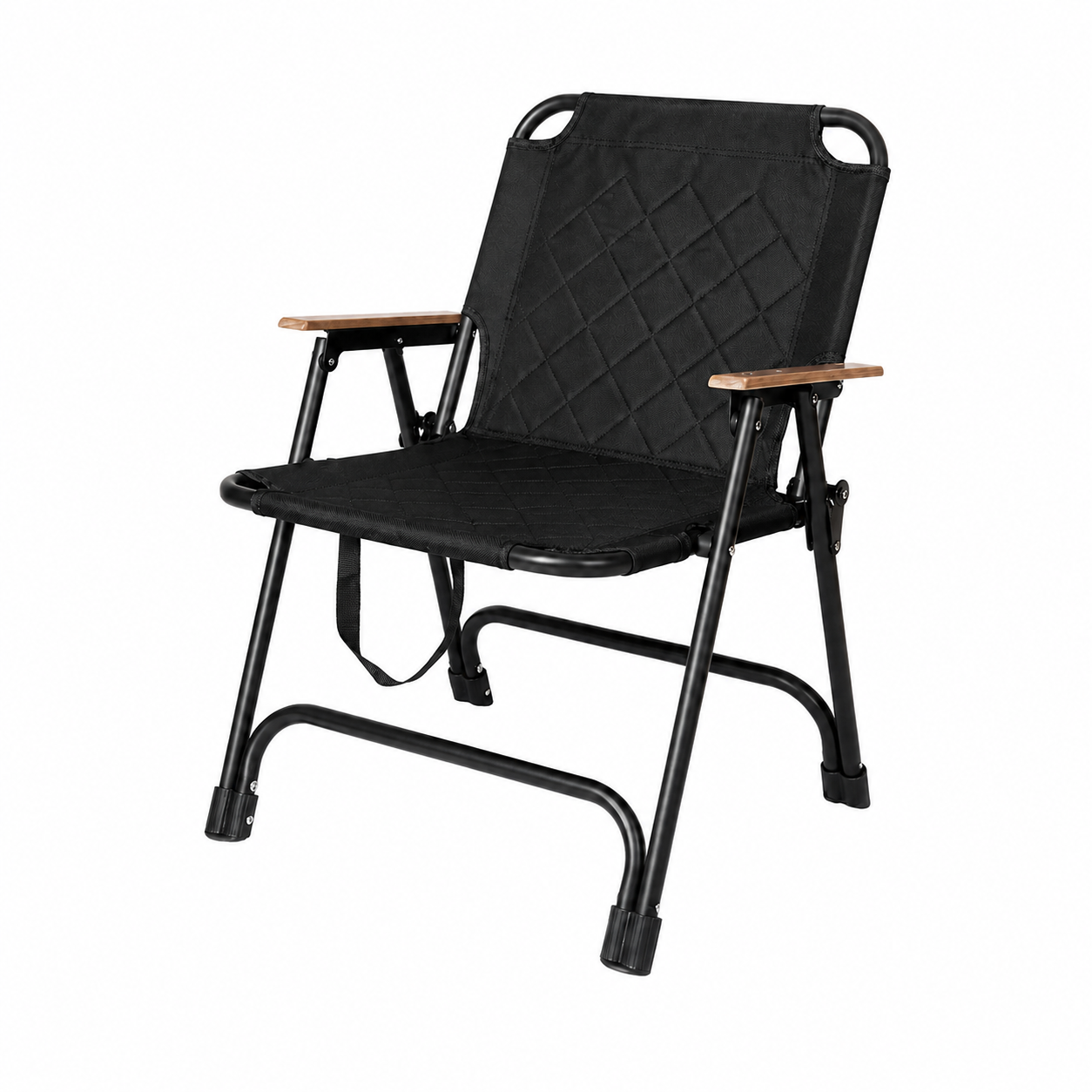 Folding Camping Chair with Padded Quilted Seat, Portable Outdoor Chair with Armrests for Camping, Fishing & Backyard Use 1 Folding Camping Chair with Padded Quilted Seat, Portable Outdoor Chair with Armrests for Camping, Fishing & Backyard Use