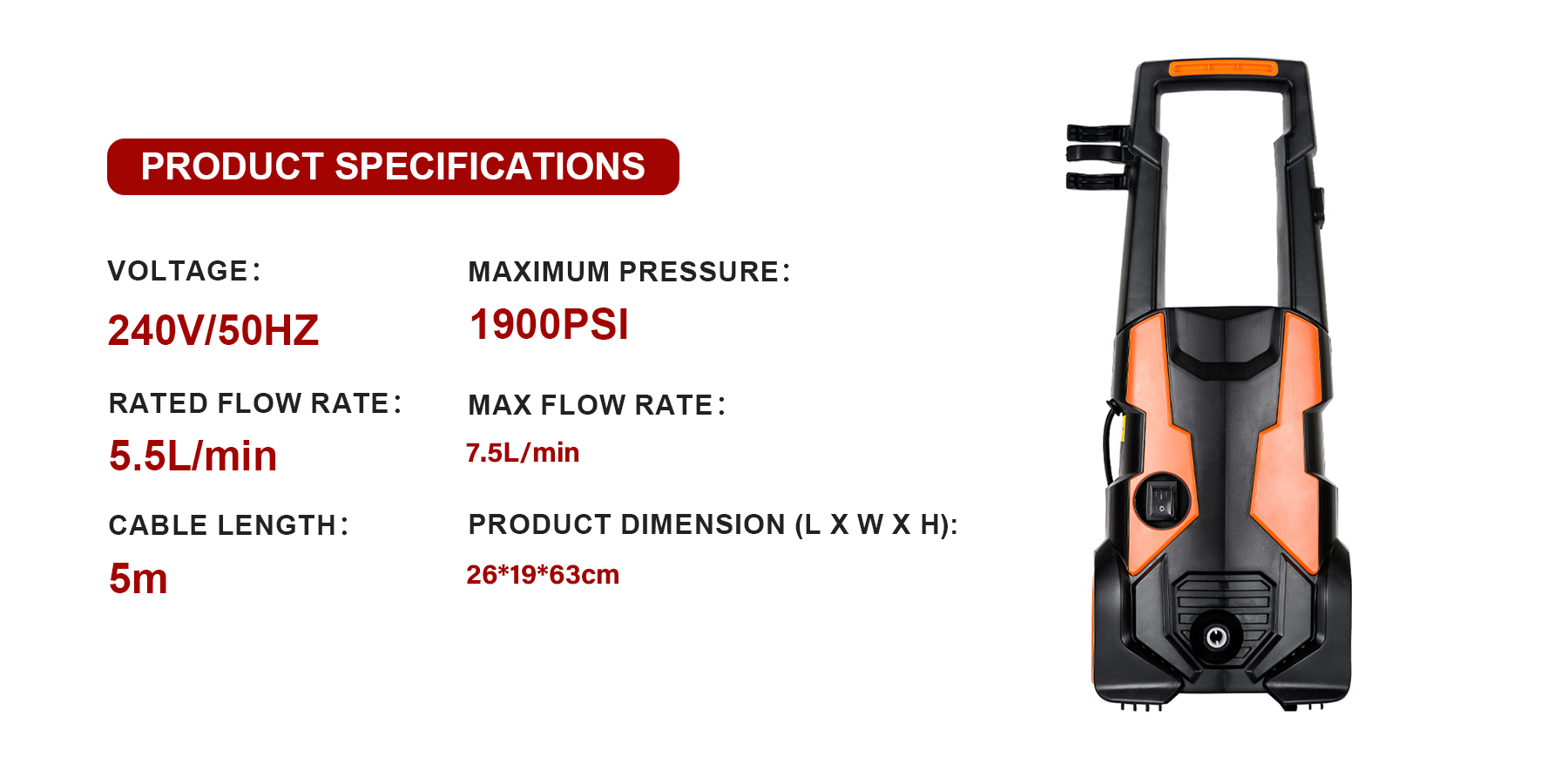 Electric High Pressure Washer