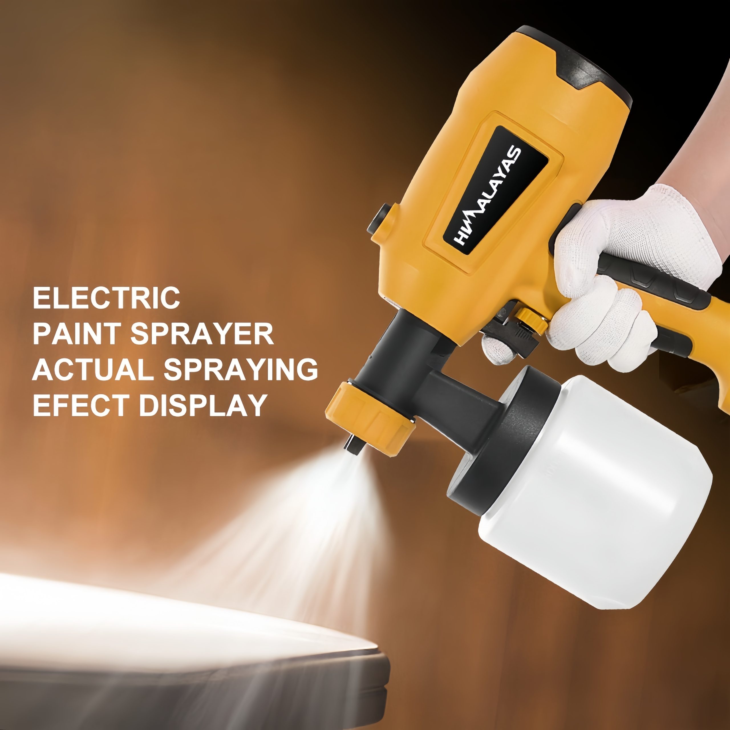 Electric Paint Spray Gun 800ML Adjustable Nozzle Paint Sprayer 7 Electric Paint Spray Gun