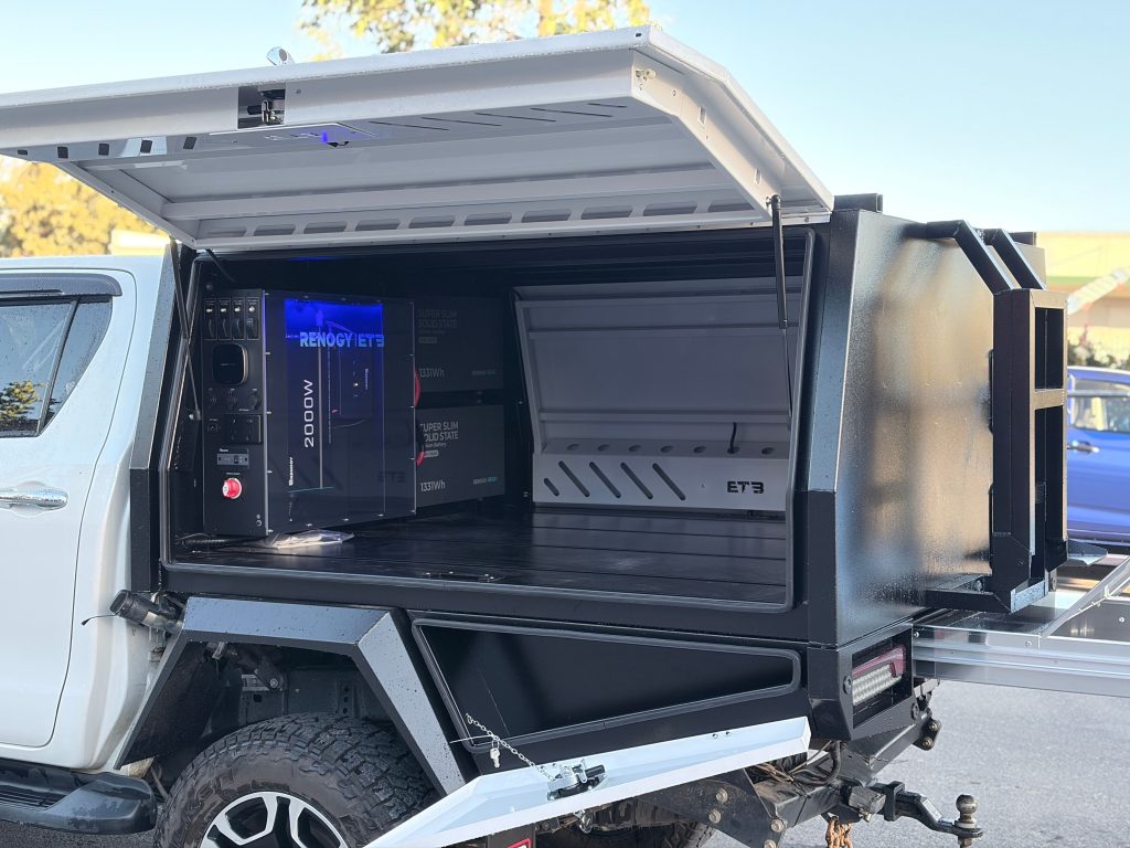Toyota Hilux 1800mm Service Body with 12V 2000W Power System Upgrade 1 Hilux 1800mm service body